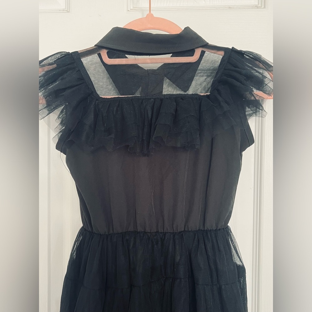 Wednesday Addams Halloween Costume Dress Kids Size 130/Size 6–8  Kids In US - Picture 5 of 7